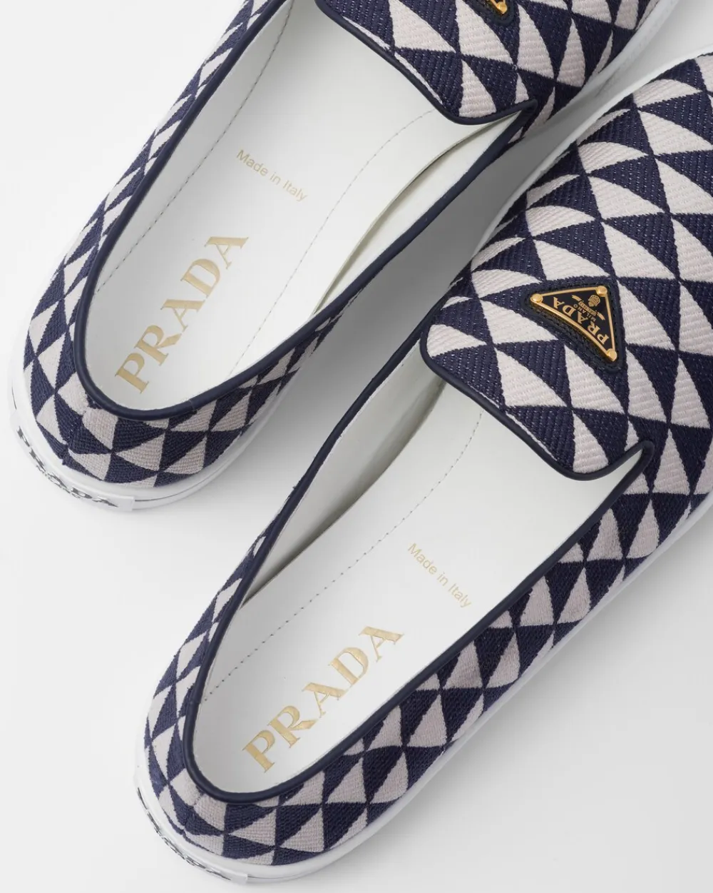 Hombre Prada MOCASINES^Zapatos Sin Cordones De Tejido Técnico
