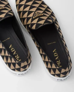 Hombre Prada MOCASINES^Zapatos Sin Cordones De Tejido Técnico