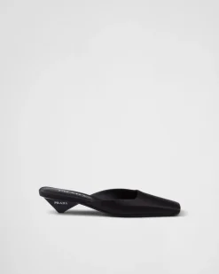 Mujer Prada PANTUFLAS Y CHINELAS^Zapatos Tipo Mules De Satén