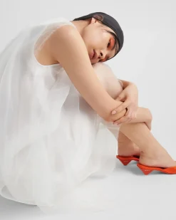 Mujer Prada PANTUFLAS Y CHINELAS^Zapatos Tipo Mules De Satén