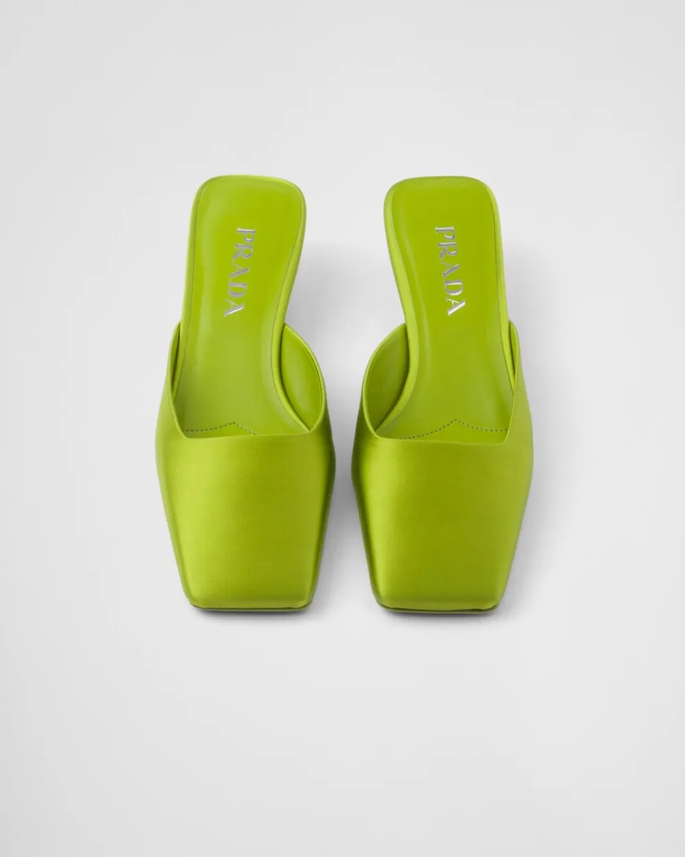 Mujer Prada PANTUFLAS Y CHINELAS^Zapatos Tipo Mules De Satén