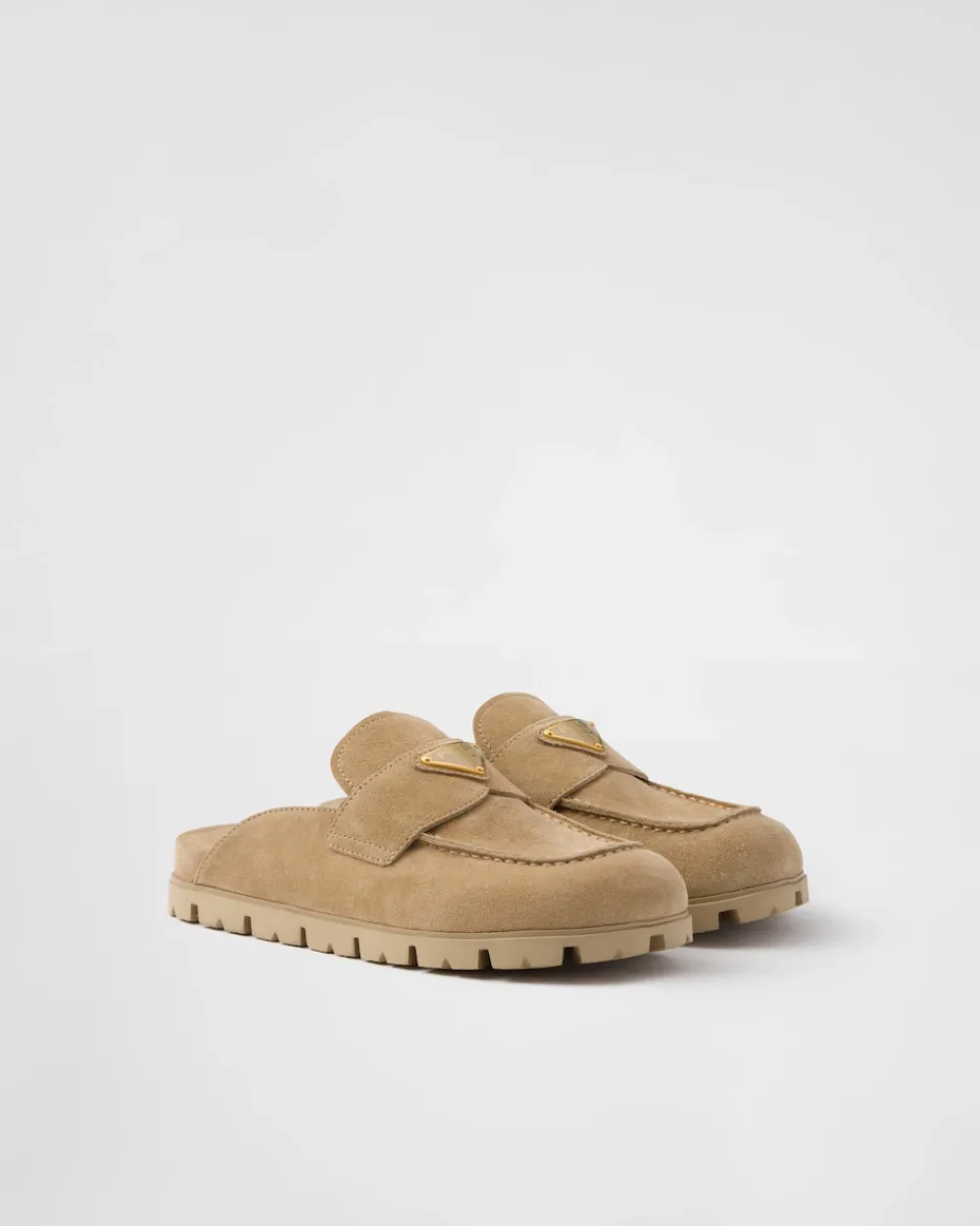 Mujer Prada PANTUFLAS Y CHINELAS^Zuecos De Ante