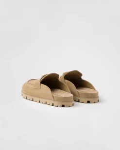 Mujer Prada PANTUFLAS Y CHINELAS^Zuecos De Ante