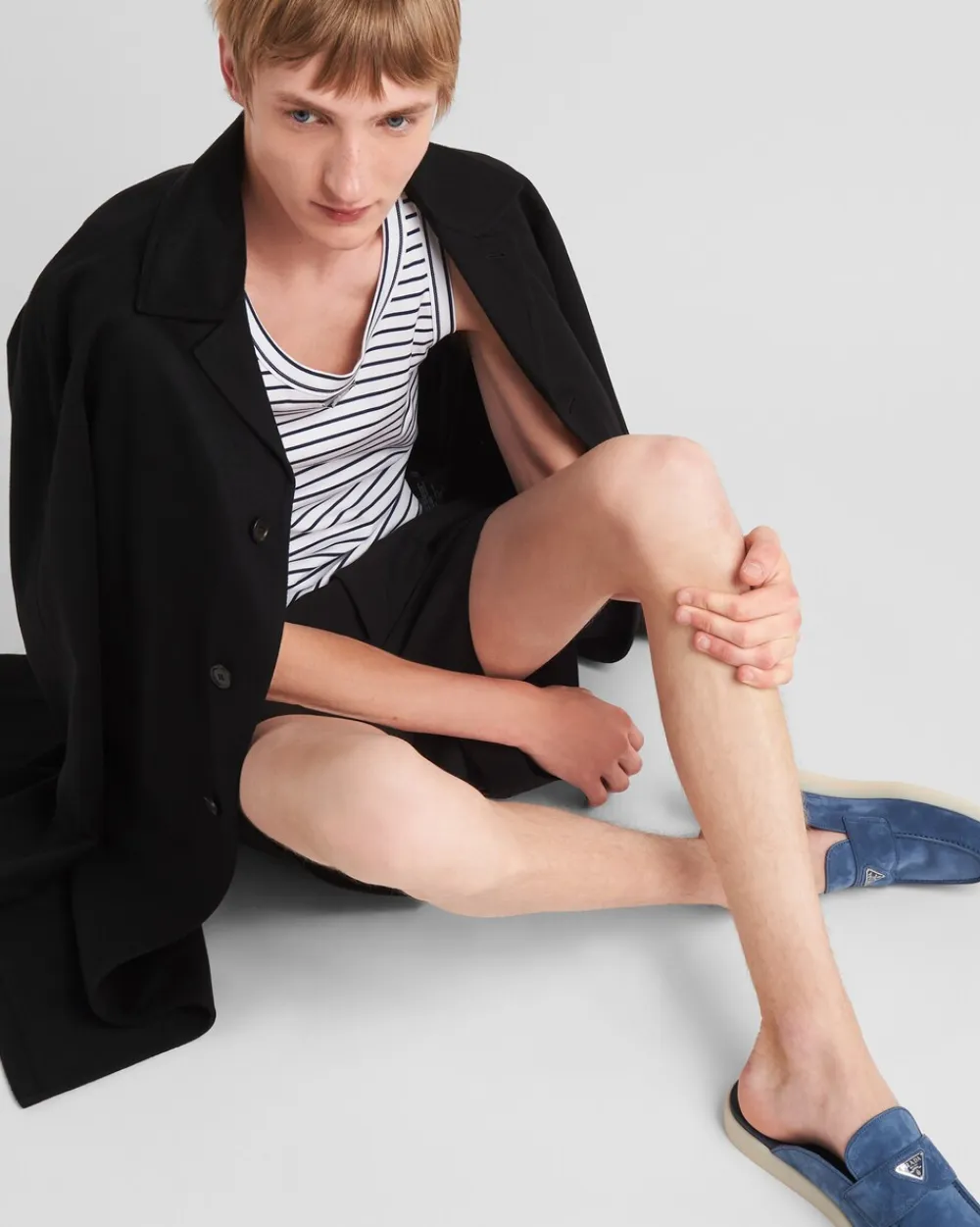Hombre Prada MOCASINES|SANDALIAS^Zuecos De Ante