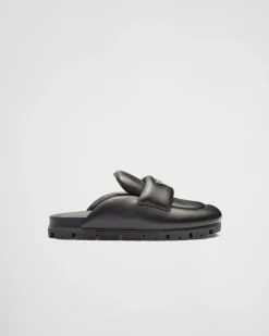 Mujer Prada PANTUFLAS Y CHINELAS^Zuecos De Napa Soft