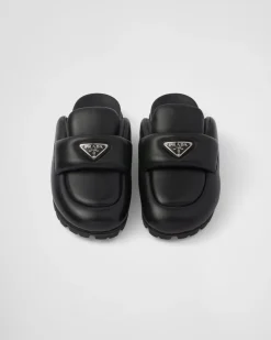 Mujer Prada PANTUFLAS Y CHINELAS^Zuecos De Napa Soft