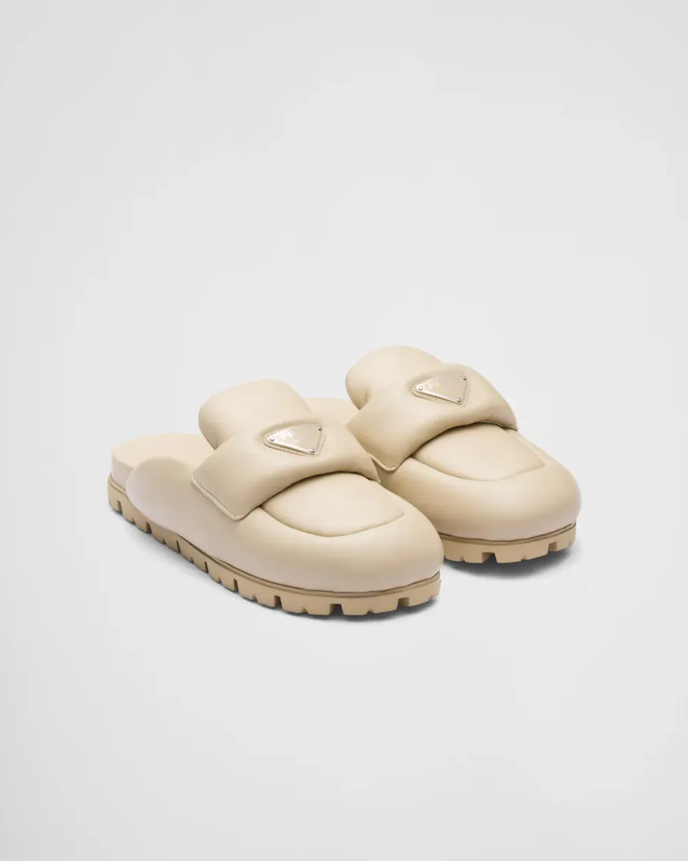 Mujer Prada PANTUFLAS Y CHINELAS^Zuecos De Napa Soft