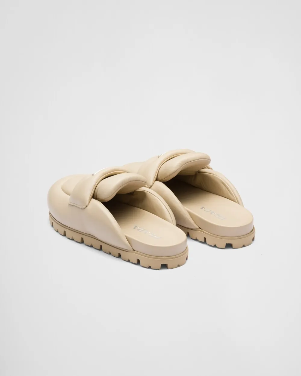 Mujer Prada PANTUFLAS Y CHINELAS^Zuecos De Napa Soft