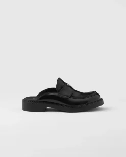Hombre Prada MOCASINES^Zuecos En Piel Cepillada
