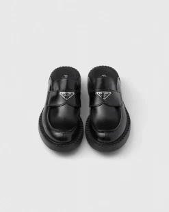 Hombre Prada MOCASINES^Zuecos En Piel Cepillada