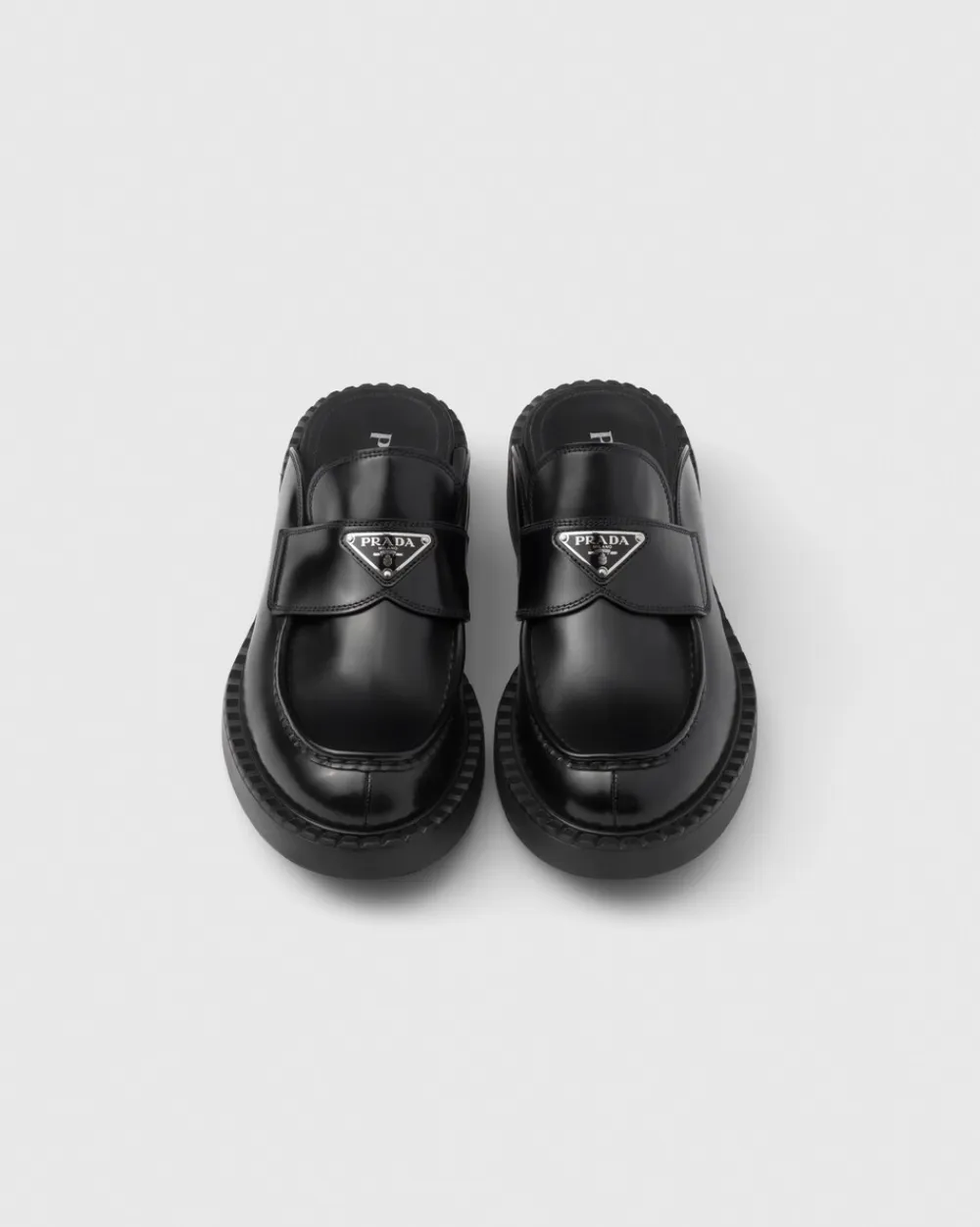 Hombre Prada MOCASINES^Zuecos En Piel Cepillada