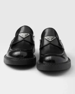 Hombre Prada MOCASINES^Zuecos En Piel Cepillada