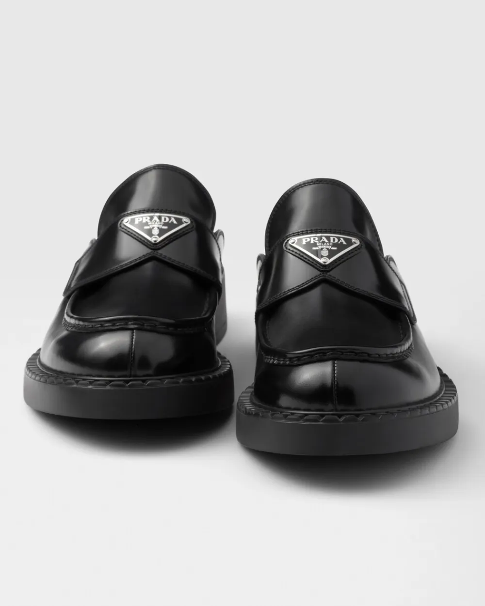 Hombre Prada MOCASINES^Zuecos En Piel Cepillada
